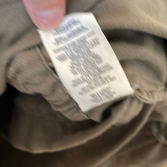 AVEC LES FILLES Cotton Military Jacket Olive Green Drawstring Button Size L - Picture 5 of 6